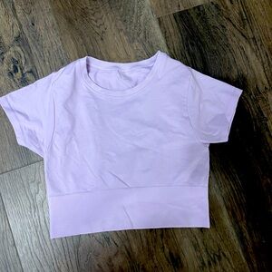 Aeri purple crop top